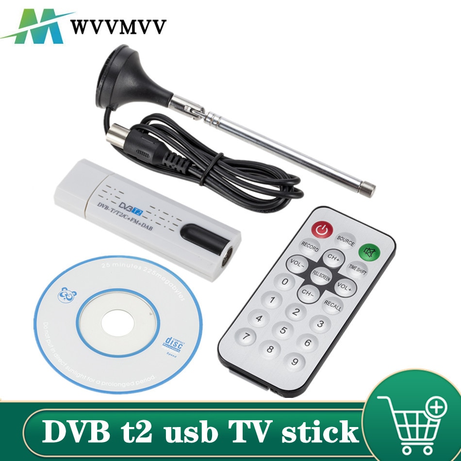  ׳ USB 2.0 HDTV TV  Ʃ ڴ  ű DVB-T2/DVB-T/DVB-C/FM/DAB Ʈ, 